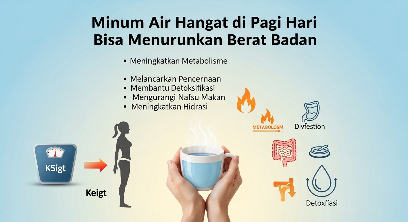 Minum Air Hangat di Pagi Hari Bisa Menurunkan Berat Badan